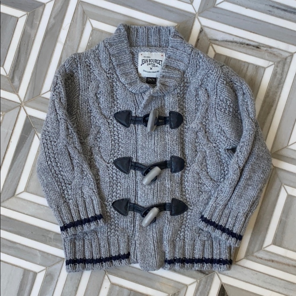 Brand new JeanBourget 12M baby knit sweater